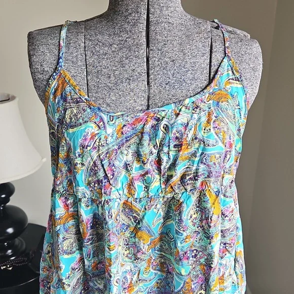 Wild Fable Blue Paisley Babydoll Dress - Picture 2 of 7